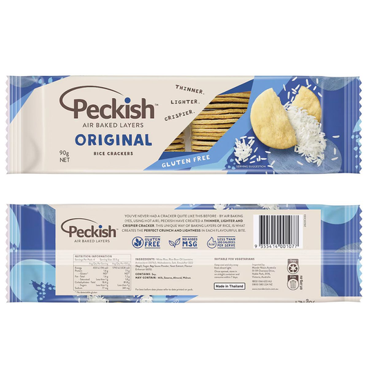 澳洲 Peckish 原味米餅 90g (不含麩質，不添加棕櫚油和味精 | 適合素食者)