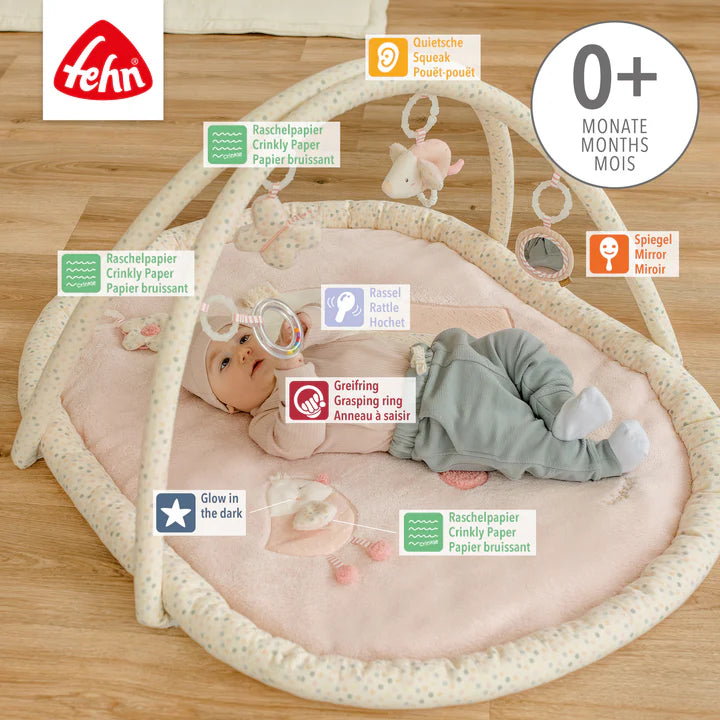 德國 Fehn FEEHNLAND 多功能嬰兒遊戲墊 - 小鳥 (附 5 款可拆玩具) 🎁百日宴/ BB Shower 送禮首選！