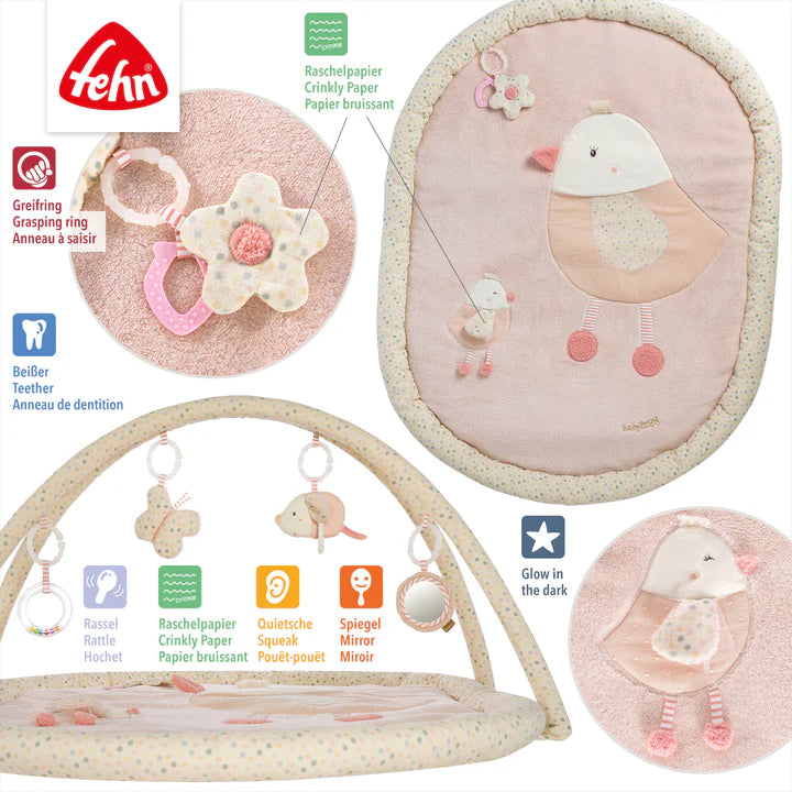 德國 Fehn FEEHNLAND 多功能嬰兒遊戲墊 - 小鳥 (附 5 款可拆玩具) 🎁百日宴/ BB Shower 送禮首選！