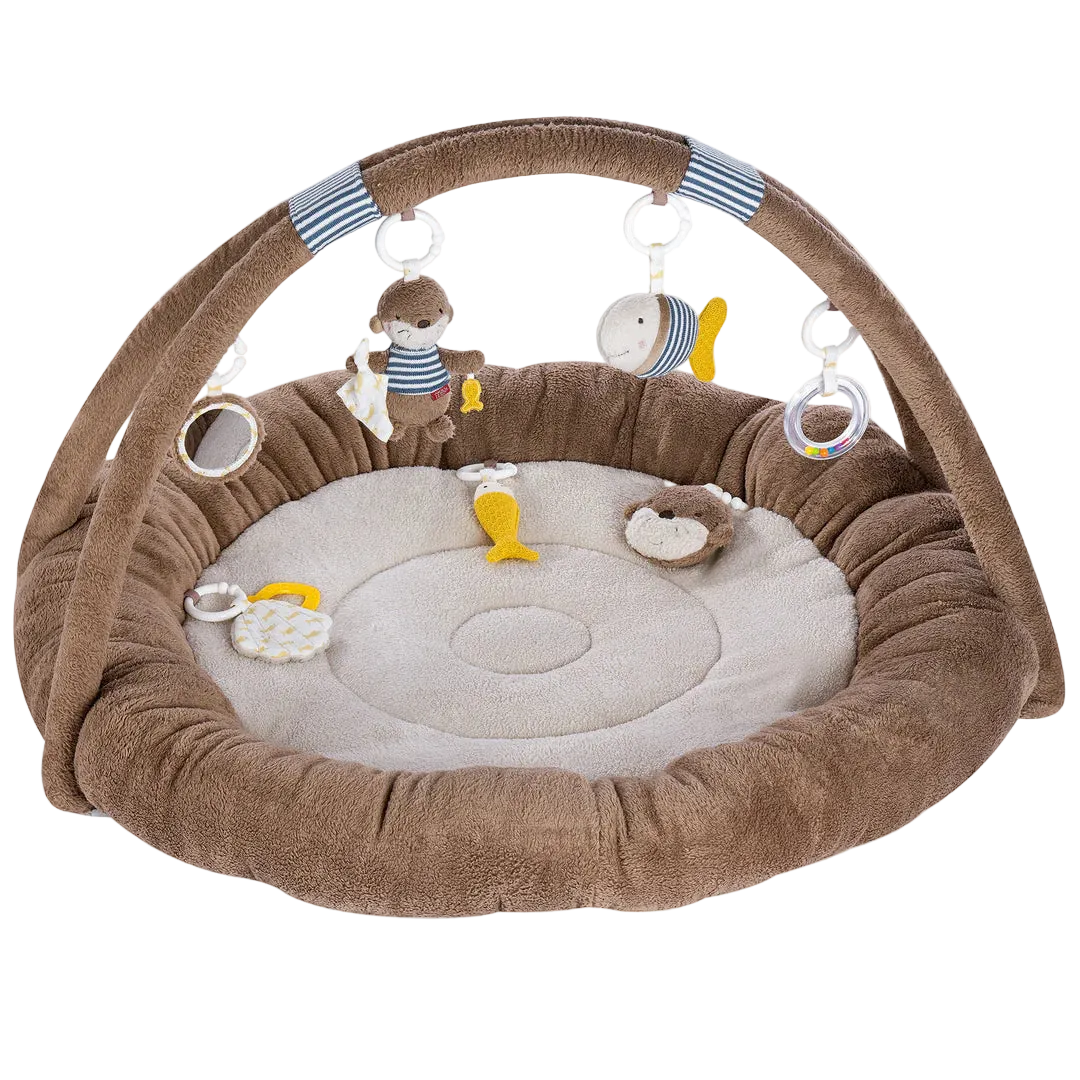 德國 Fehn OTTER 多功能嬰兒遊戲墊 - 水獺 (附 7 款感官玩具) 🎁百日宴/ BB Shower 送禮首選！