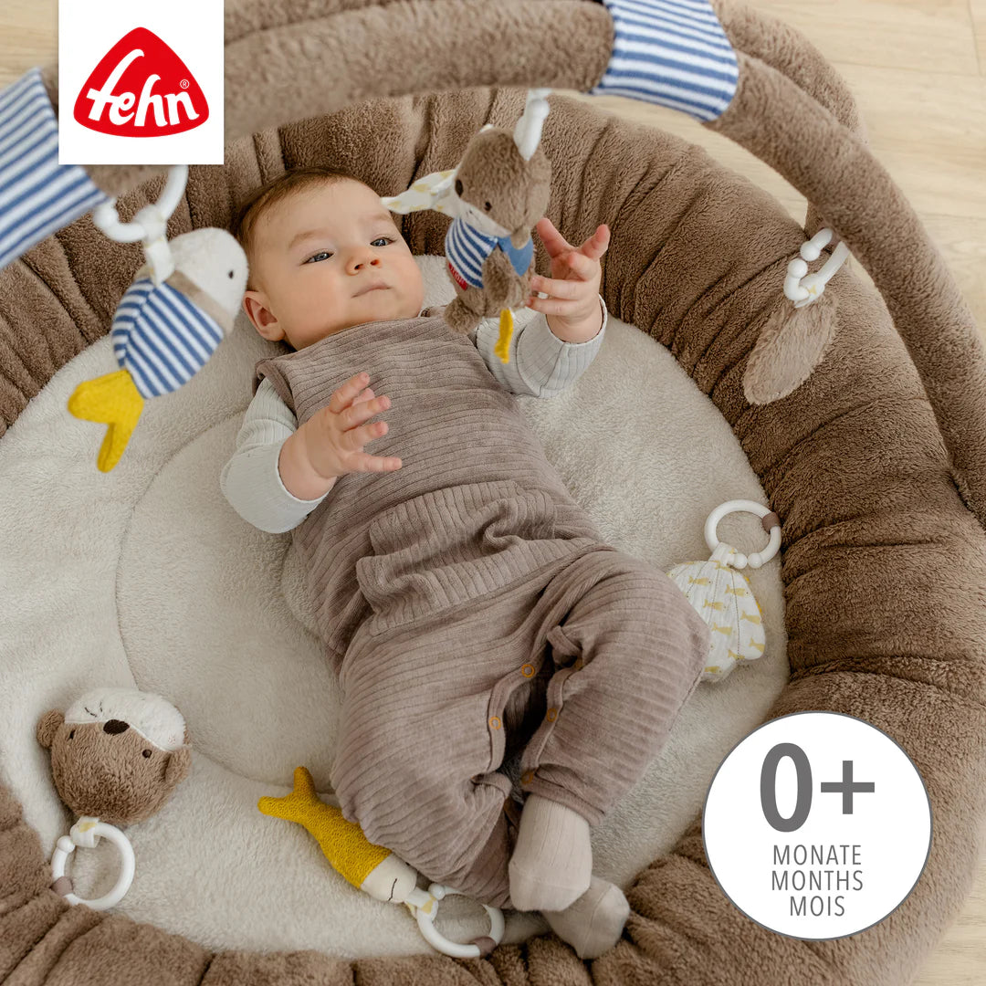 德國 Fehn OTTER 多功能嬰兒遊戲墊 - 水獺 (附 7 款感官玩具) 🎁百日宴/ BB Shower 送禮首選！