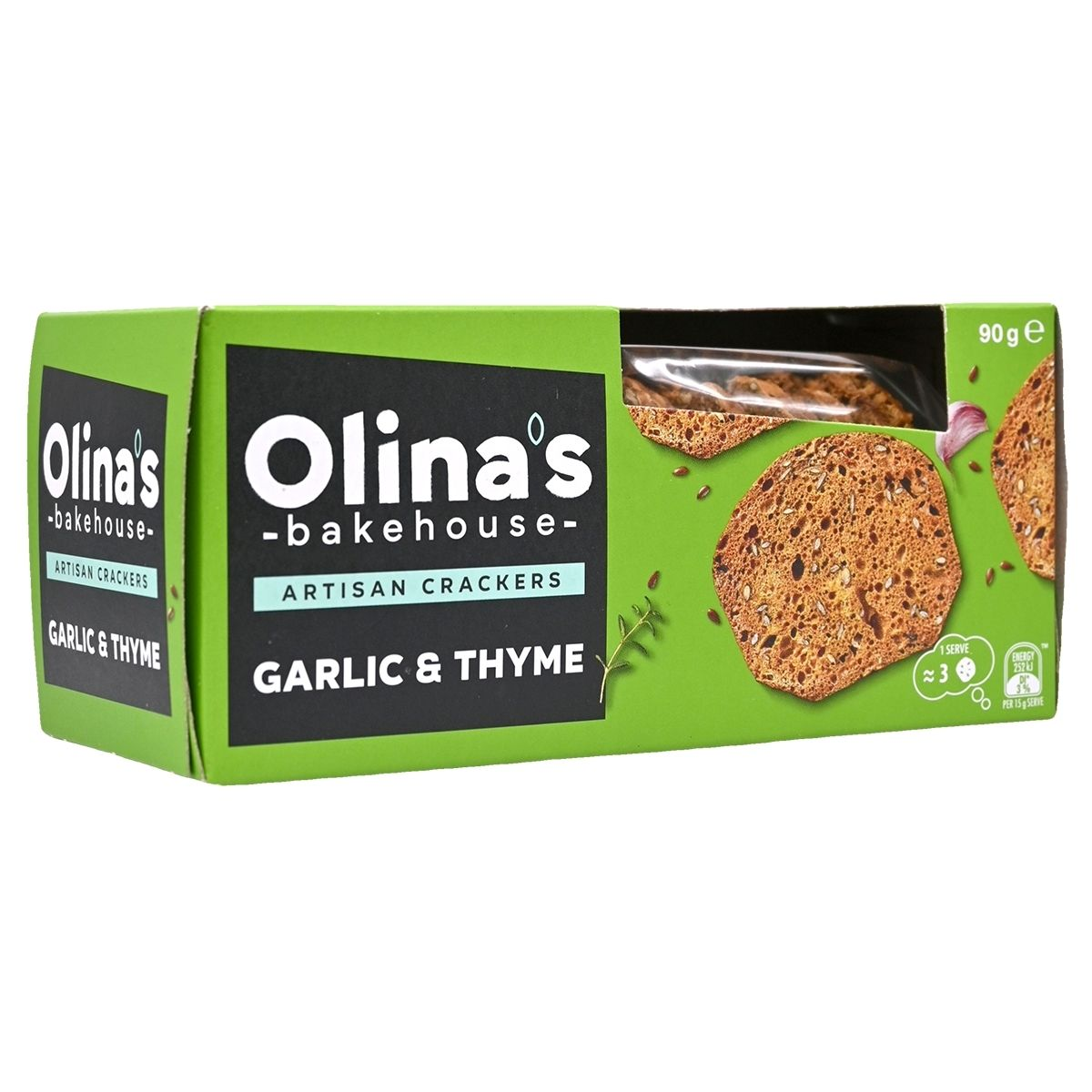 澳洲 Olina's Bakehouse 手工餅乾 100g (大蒜和百里香) 不添加味精 | 適合素食者