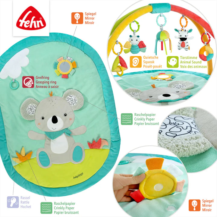 德國 Fehn DOBABYDOO 多功能嬰兒遊戲墊 - 樹熊 (附 5 款可拆玩具) 🎁百日宴/ BB Shower 送禮首選！