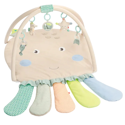 德國 Fehn SEA CHILDREN 多功能嬰兒遊戲墊 - 八爪魚 (附 5 款可拆海洋主題玩具) 🎁百日宴/ BB Shower 送禮首選！