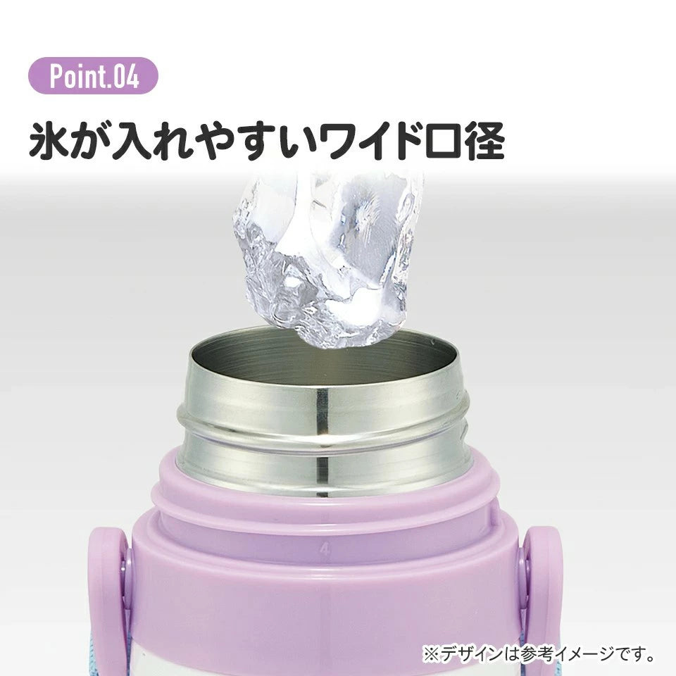 日本 SKATER 2WAY 不鏽鋼水壺 SKDC3 (直飲及杯飲) - FROZEN \\特長時間保持冷飲效果！//