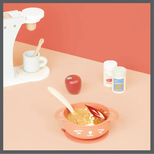 French Babymoov Tast'Isy Silicone Bowl and Spoon Set (Suitable for 15 months and above)