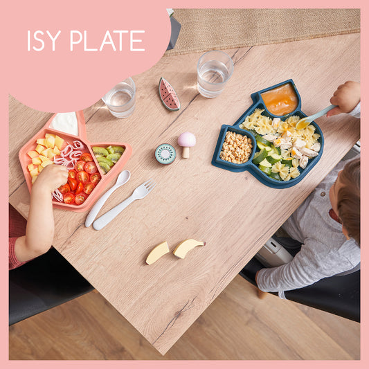 French Babymoov Eats'Isy Silicone Feeding Tray - Puppy (Made of lightweight and strong silicone, with suction cup at the bottom)