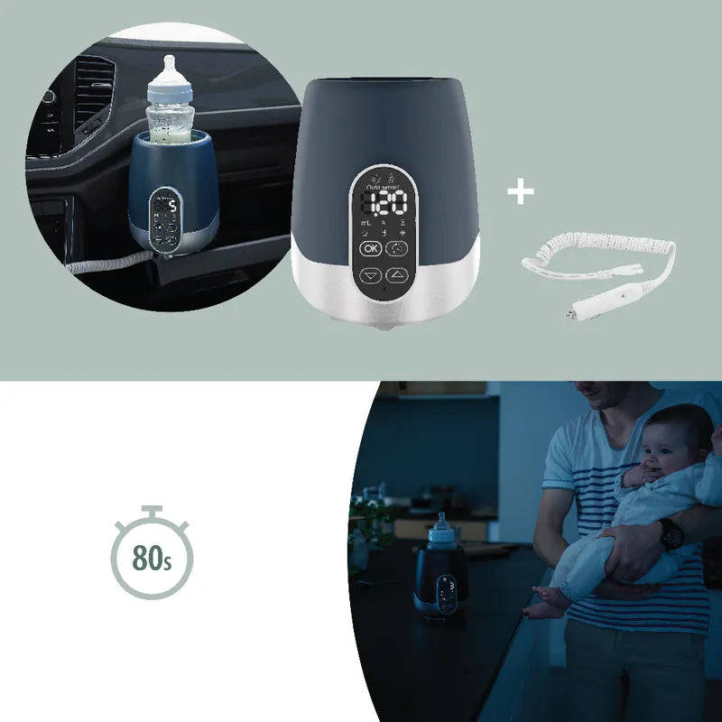 French Babymoov NutriSmart Bottle Food Warmer (Home/Car) Quick heating, thawing and sterilization 