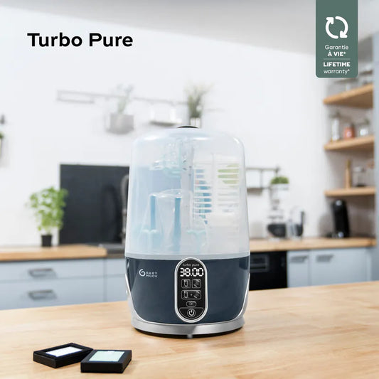 法國 Babymoov Turbo Pure 奶瓶蒸氣烘乾機 (HEPA過濾，有效清除細菌、塵蟎和其他過敏原)