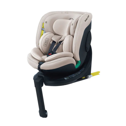 Baby Star Sedona 360 i-Size ISOFIX 成長型汽車安全座椅 – 沙色 (適合0-36kgs | 360度旋轉座椅)