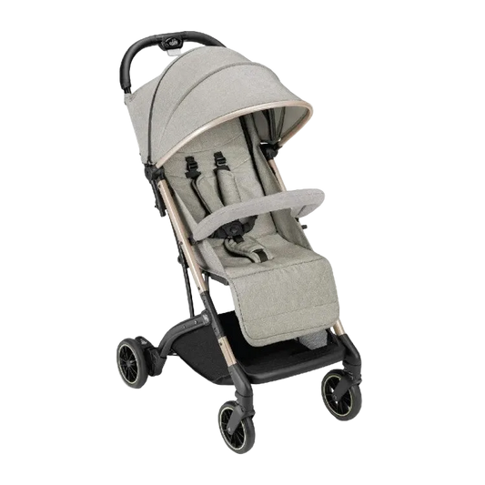 Italian CAM Compass portable baby stroller - gray gold (suitable for 0~48 months) with accessories: wind and rain cover, mosquito net, storage bag