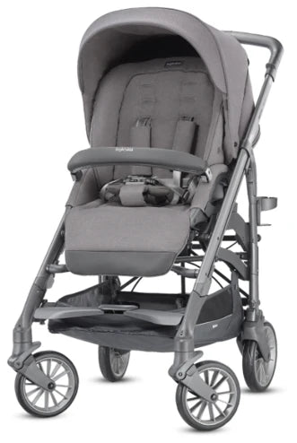 意大利 Inglesina Trilogy System 三合一手推車套裝 - 深灰色 (睡籃、手推車、汽車安全座椅，及配件)