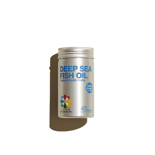 LIFE NUTRITION Deep Sea Fish Oil 45 capsules (Promotes heart, brain and nervous system health) Hong Kong licensed product