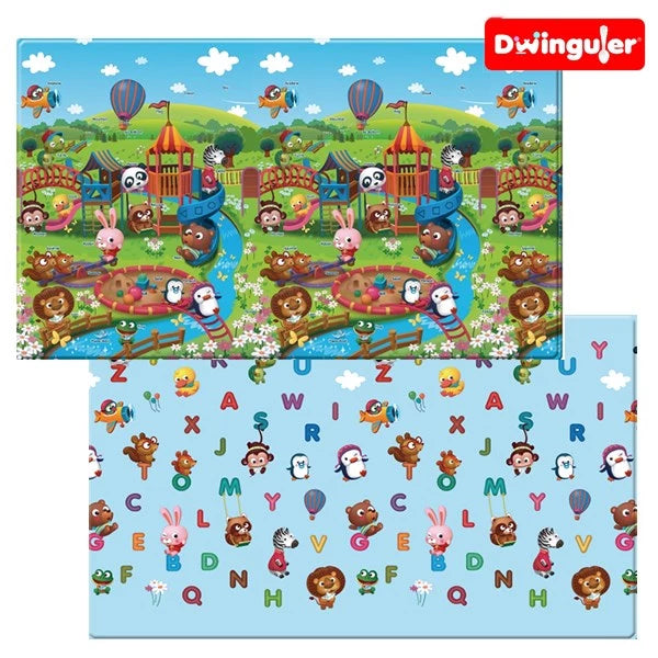 韓國 Dwinguler 家居安全遊戲墊 - 開心世界 (中碼 190x140x1.2cm)