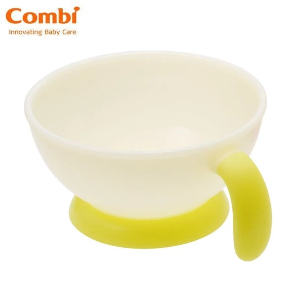 日本 Combi Baby Label 易握嬰兒飯碗 - 綠色 (容易拿握的手柄設計)
