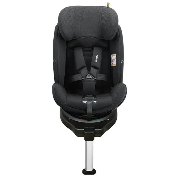 日本 Combi CrossAge 360 Plus ISOFIX 成長型汽車安全座椅 (黑色) 適合約0-12歲 | 360度旋轉座椅
