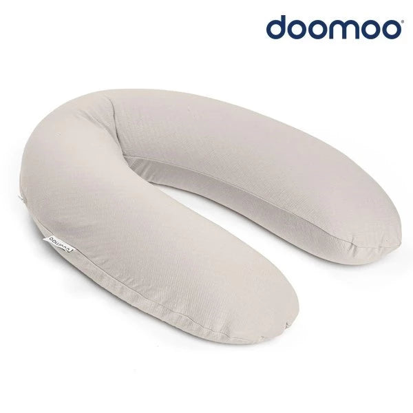 比利時 Doomoo BUDDY 有機棉舒眠月亮枕 - 卡其 (提升睡眠品質，孕媽咪最佳生活夥伴)