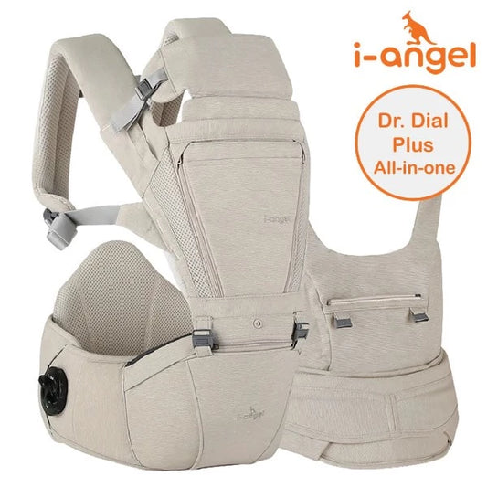 韓國 I-Angel Dr. Dial Plus All-in-one 腰櫈揹帶 - 溫暖米 (適合1個月或以上) 韓國製造)