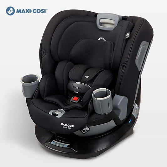 荷蘭 Maxi Cosi Emme 360 ALL IN ONE 可旋轉 汽車座椅 - 午夜黑 (初生~10歲 | 安全帶或Latch接口固定)