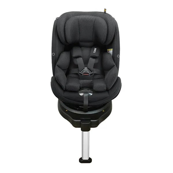 日本 Combi CrossAge 360 Plus ISOFIX 成長型汽車安全座椅 (黑色) 適合約0-12歲 | 360度旋轉座椅