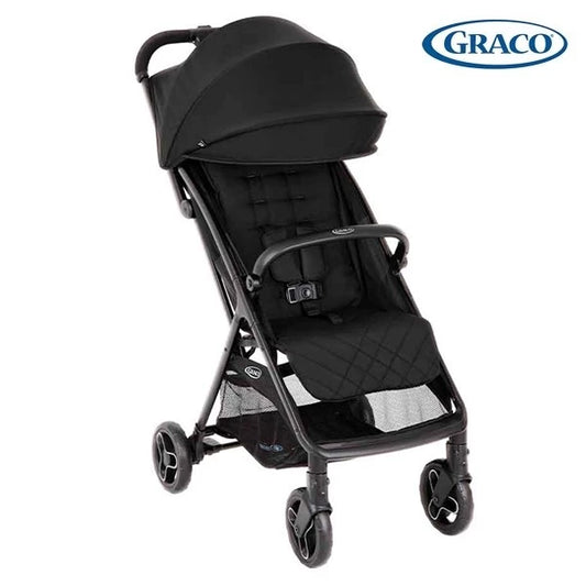 美國 Graco Myavo 輕量型秒收嬰兒手推車 - 午夜黑 (初生 ~ 4歲 / 22kg) 自動折疊功能 | 附送原裝雨篷