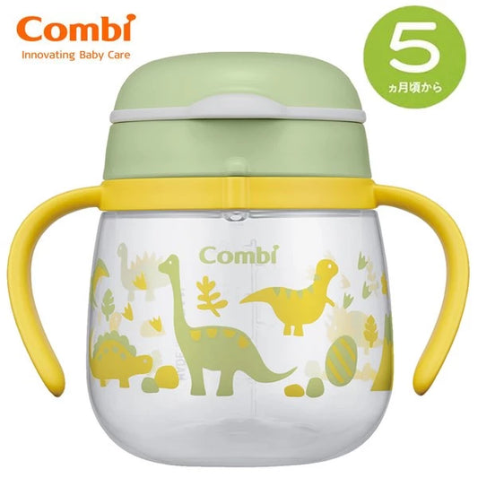 日本Combi LakuMug 学习杯240ml (直饮型) - 恐龙世界l 适合5个月或以上| 日本制