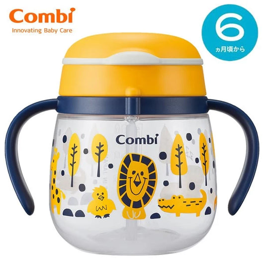 日本Combi LakuMug 学习杯(吸管型) 240ml - 快乐森林| 适合6个月或以上| 日本制