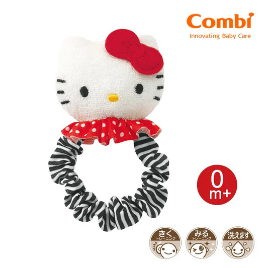日本 Combi x Hello Kitty 手搖鈴絨布玩具 (適合初生或以上)