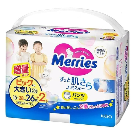Merries 花王 學習褲 雙加大碼 XXL 26+2片 (日本增量版) 低至$104/包