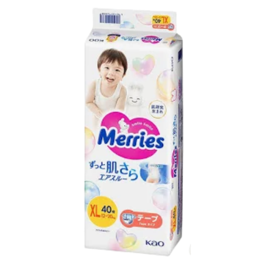 Merries 花王 尿片 加大碼 XL 40片 (日本版) 低至$125/包
