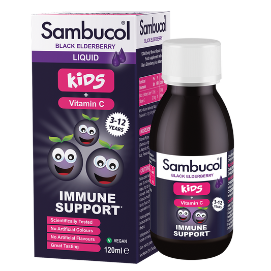 Sambucol 儿童黑接骨木果浆120ml (适合1岁以上儿童，有助于增强免疫力和缓解感冒症状)