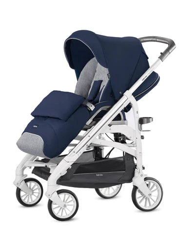 Inglesina ELECTA SYSTEM QUATTRO DARWIN 3-in-1 Baby Stroller Set (Car Seat + Basket + Stroller + Car Seat) UNION GREY | Made in Italy