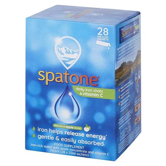 英国Spatone 100% 天然液体铁水25ml x 28包(苹果味) 适合周期不适女性、孕妇、产前或产后