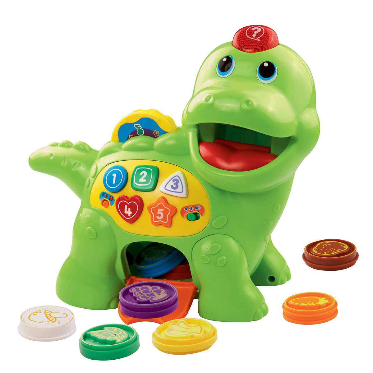 VTech Baby 閃光數字貪吃龍 (適合18-48個月) 5個按鈕可以介紹數字，不同的形狀和音符等