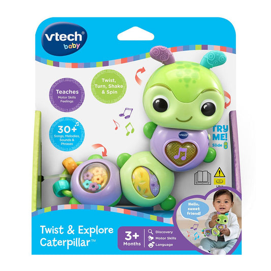 VTech Baby 探索毛毛虫(适合3-18个月) 扭转、弯曲、按动和摇动，以发展精细的运动技能